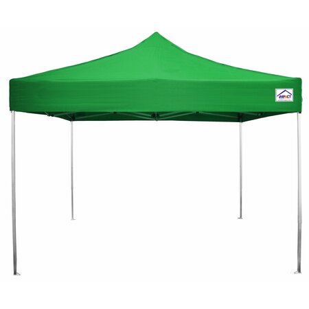 IMPACT CANOPY ULA Kit 10 FT x 10 FT   Ultra Light Aluminum Canopy with Roller Bag, Green 040030005